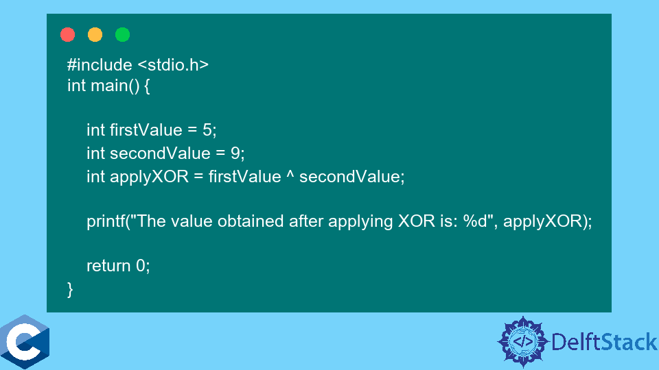 xor assignment c